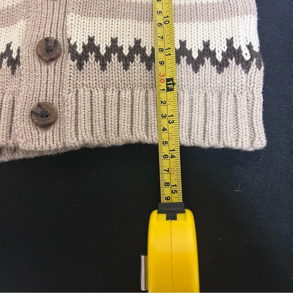 Baby Gap Fair Isle Cardigan 18-24M Animal Knit Lodge Scandi Chunky Cabincore